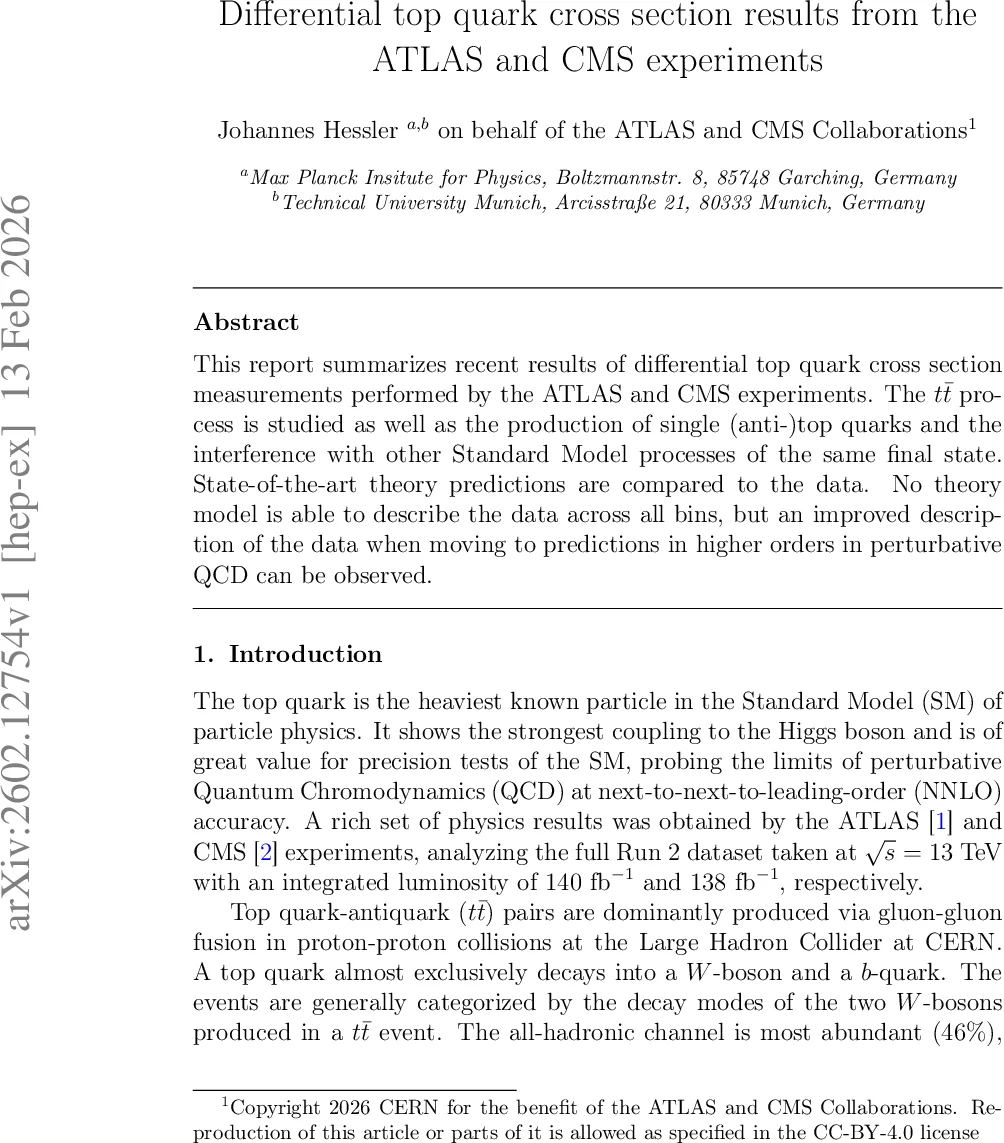 Differential top quark cross section results from the ATLAS and CMS experiments