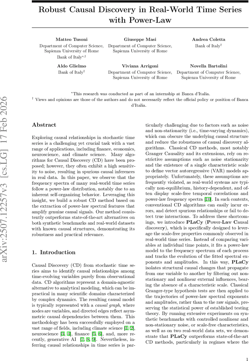 Robust Causal Discovery in Real-World Time Series with Power-Laws
