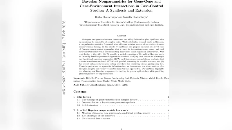 Bayesian Nonparametrics for Gene-Gene and Gene-Environment Interactions in Case-Control Studies: A Synthesis and Extension