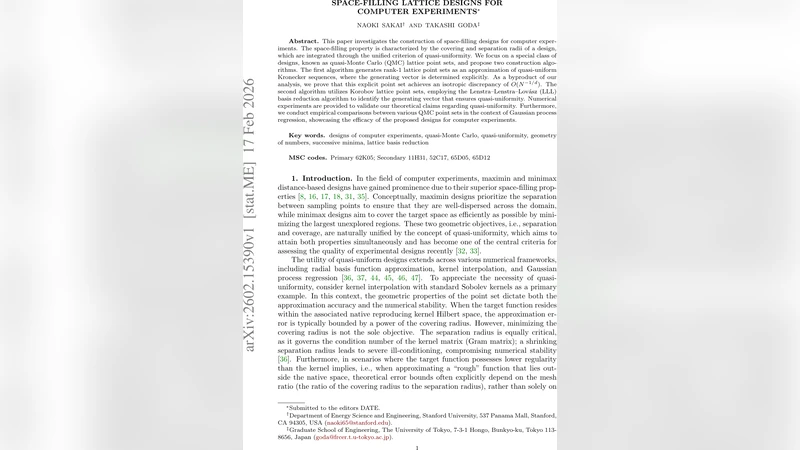 Space-filling lattice designs for computer experiments