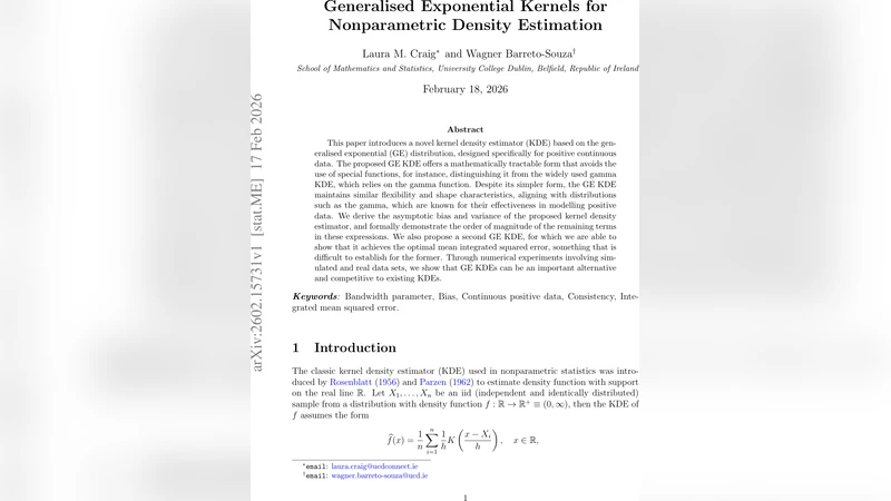 Generalised Exponential Kernels for Nonparametric Density Estimation