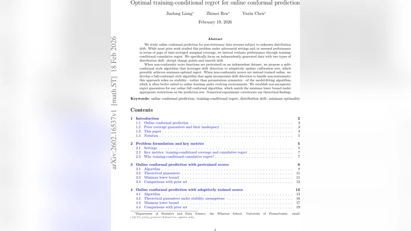 Optimal training-conditional regret for online conformal prediction