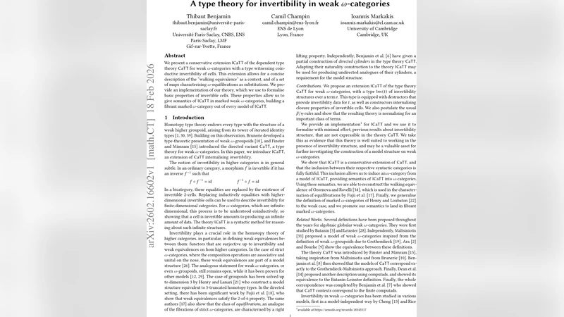 A type theory for invertibility in weak $ω$-categories