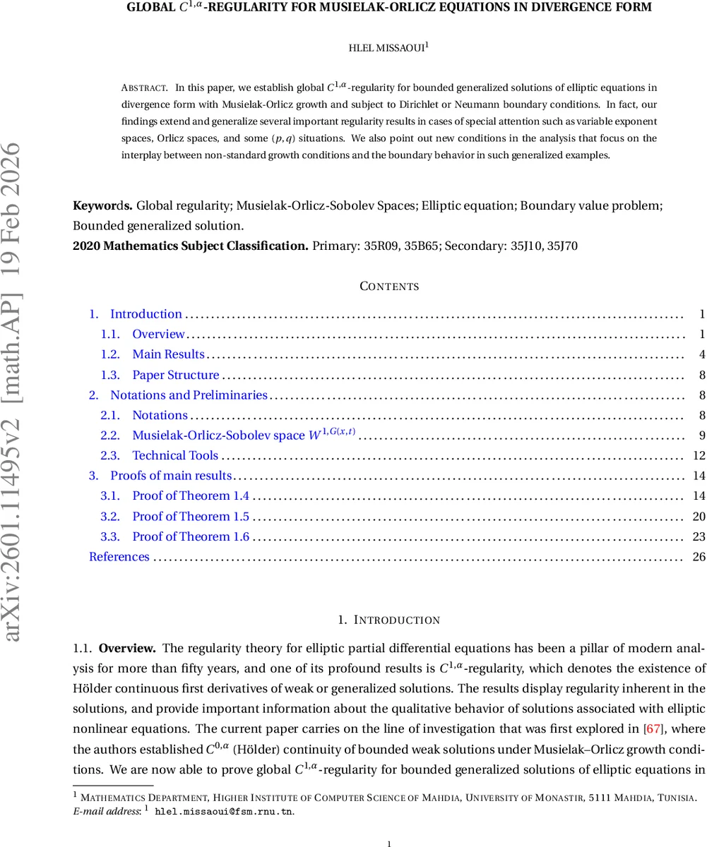 Global $C^{1,α}$-Regularity for Musielak-Orlicz Equations in Divergence Form
