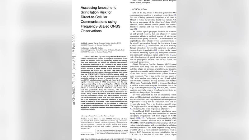 Assessing Ionospheric Scintillation Risk for Direct-to-Cellular Communications using Frequency-Scaled GNSS Observations