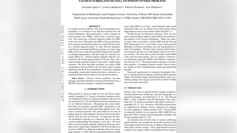 Gaussian surrogates do well on Poisson inverse problems
