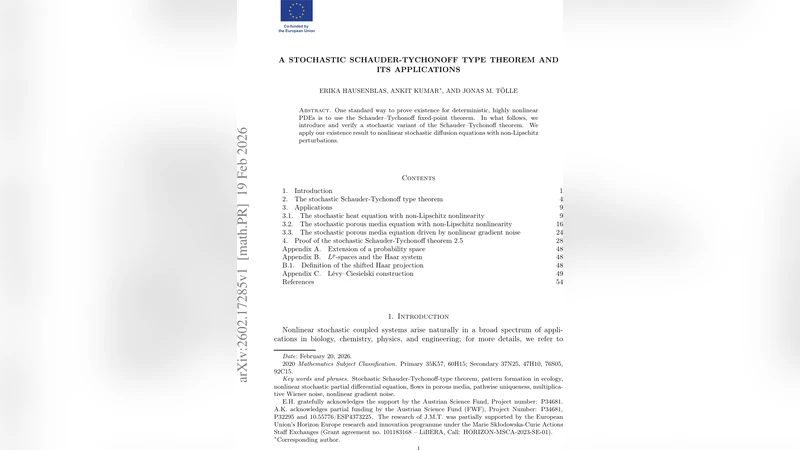 A stochastic Schauder-Tychonoff type theorem and its applications