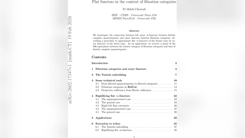 Flat functors in the context of fibration categories