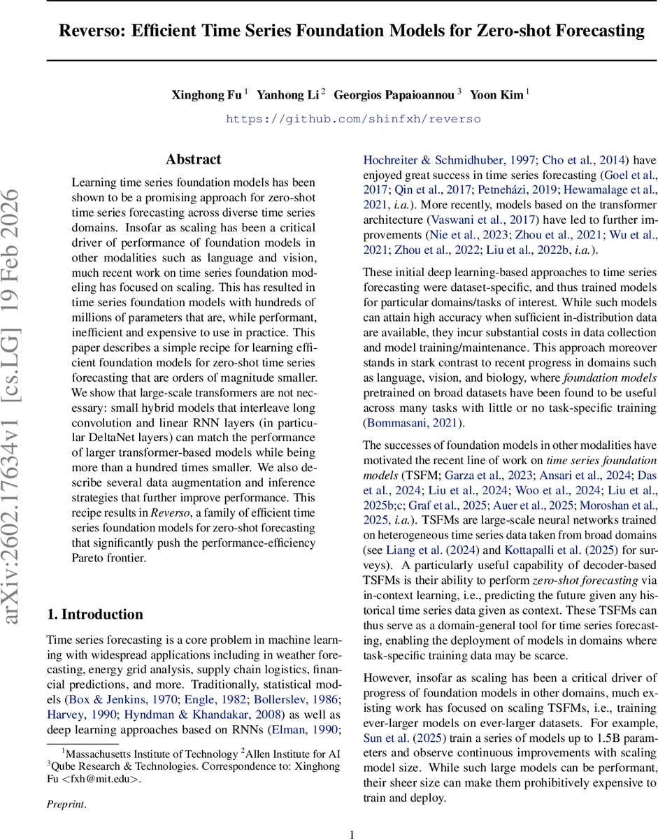 Reverso: Efficient Time Series Foundation Models for Zero-shot Forecasting