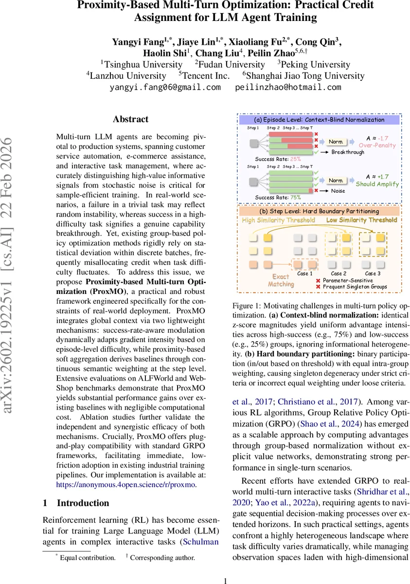 Proximity-Based Multi-Turn Optimization: Practical Credit Assignment for LLM Agent Training