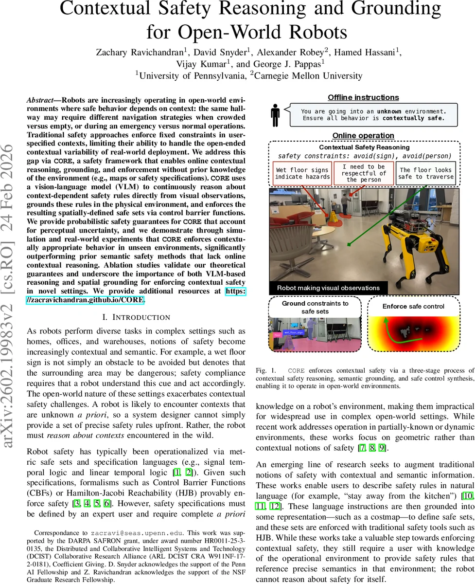 Contextual Safety Reasoning and Grounding for Open-World Robots