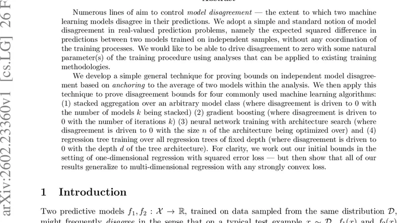 Model Agreement via Anchoring