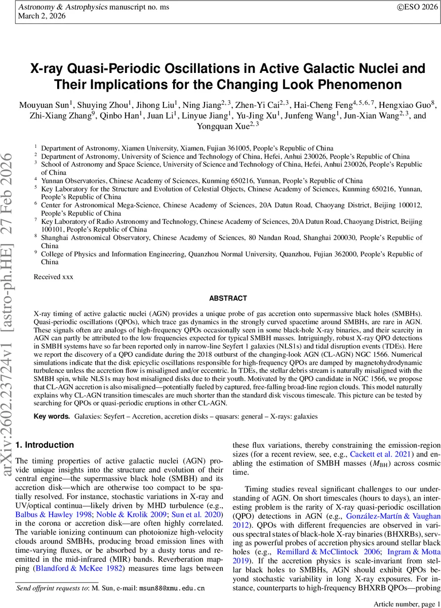 X-ray Quasi-Periodic Oscillations in Active Galactic Nuclei and Their Implications for the Changing Look Phenomenon