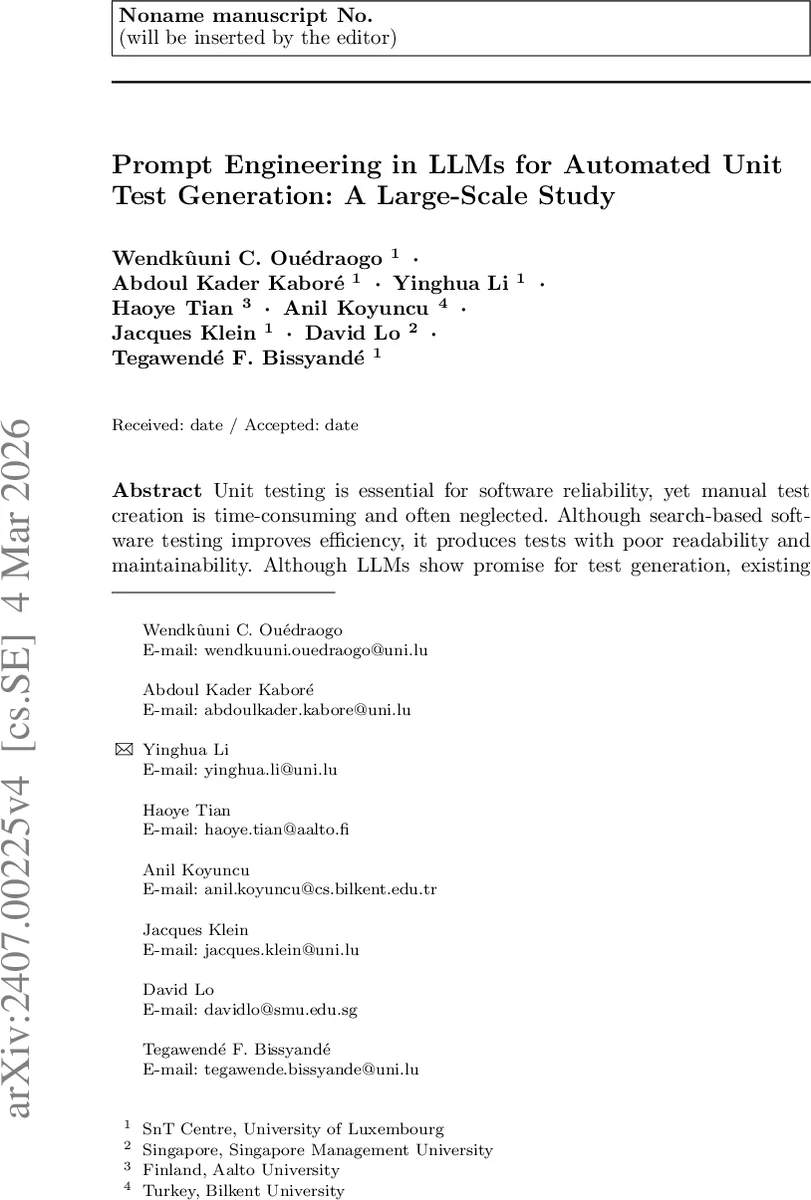 Large-scale, Independent and Comprehensive study of the power of LLMs for test case generation