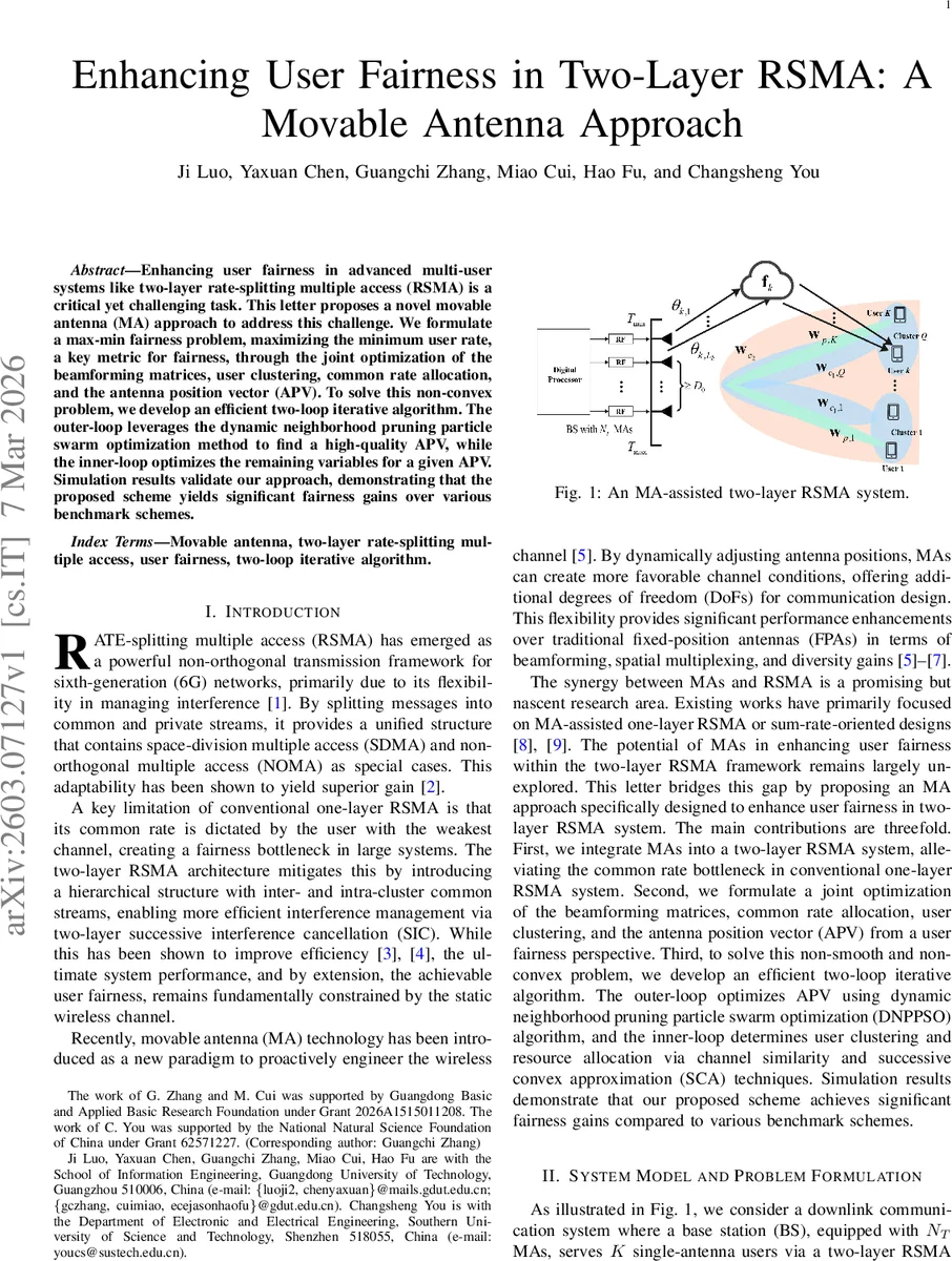 Enhancing User Fairness in Two-Layer RSMA: A Movable Antenna Approach