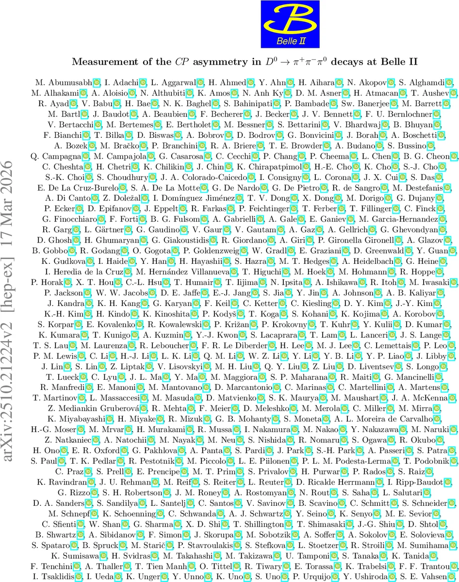 Measurement of the $CP$ asymmetry in $D^0	oπ^+π^-π^0$ decays at Belle II
