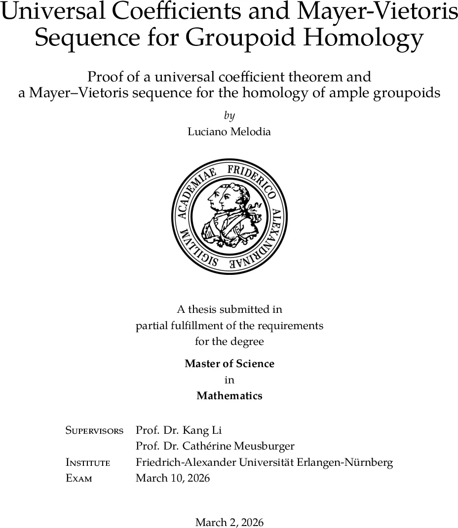 Universal Coefficients and Mayer-Vietoris Sequence for Groupoid Homology