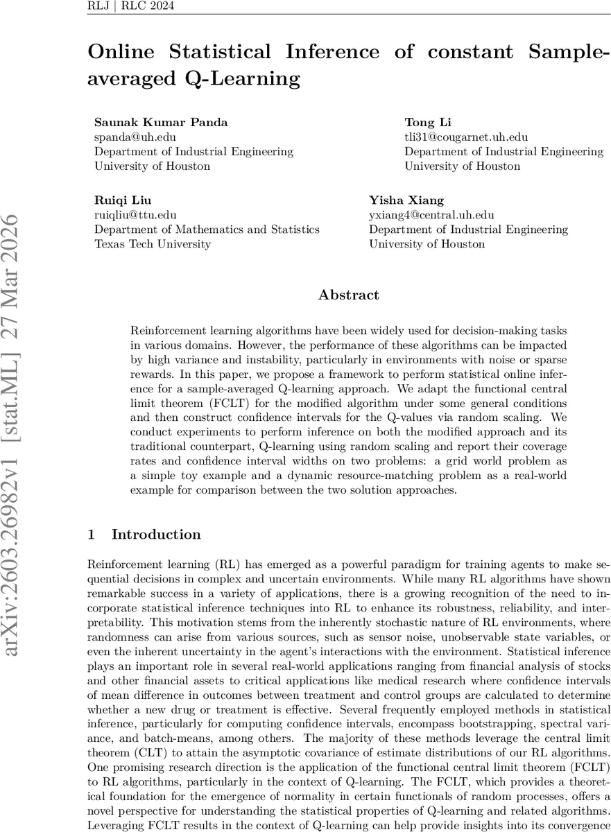Online Statistical Inference of Constant Sample-averaged Q-Learning