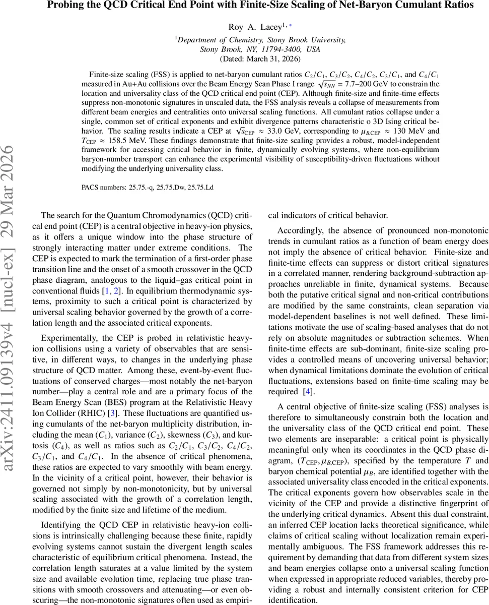 Probing the QCD Critical End Point with Finite-Size Scaling of Net-Baryon Cumulant Ratios