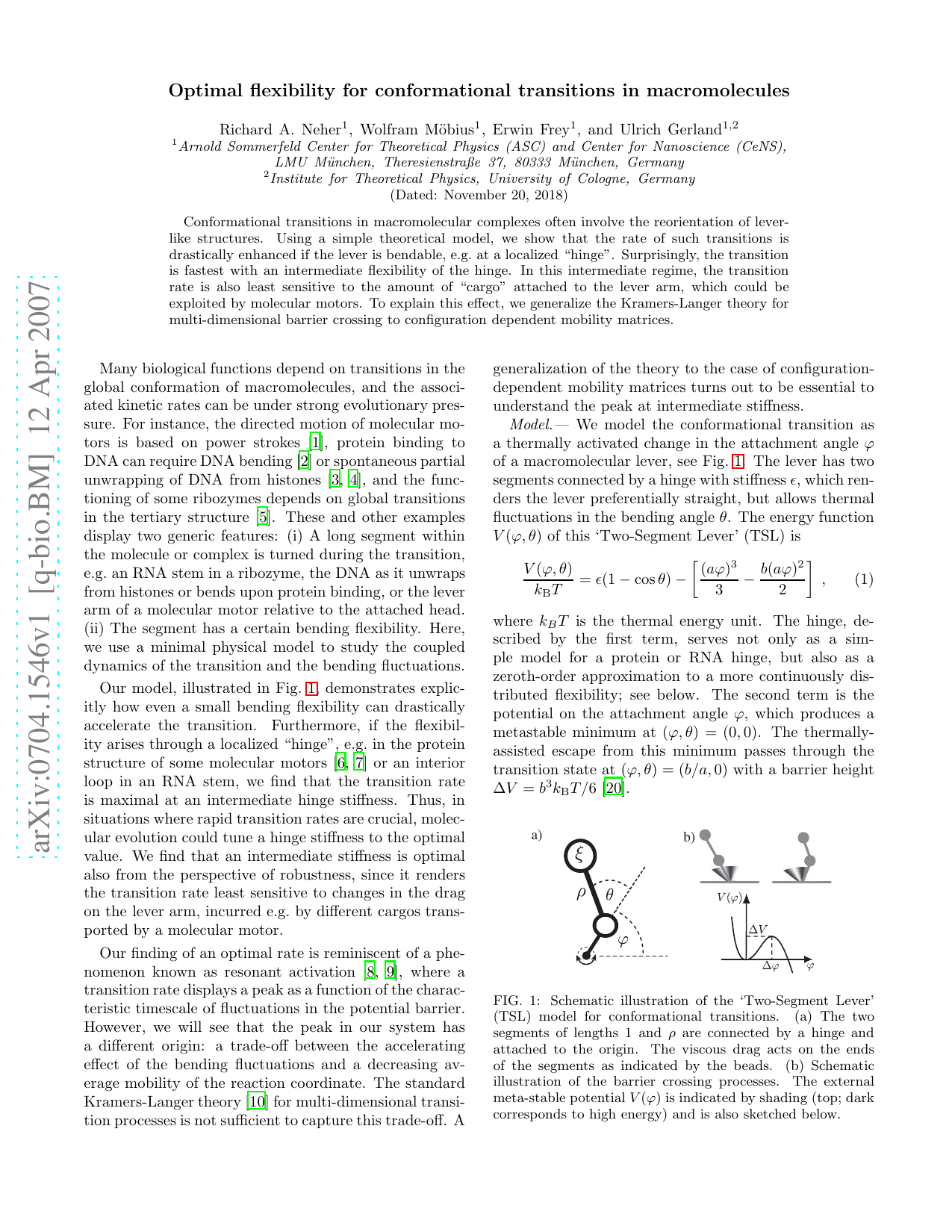 Optimal flexibility for conformational transitions in macromolecules