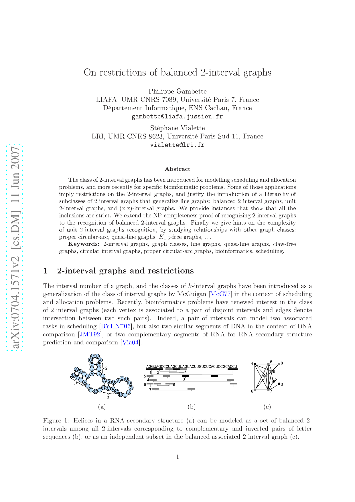 On restrictions of balanced 2-interval graphs