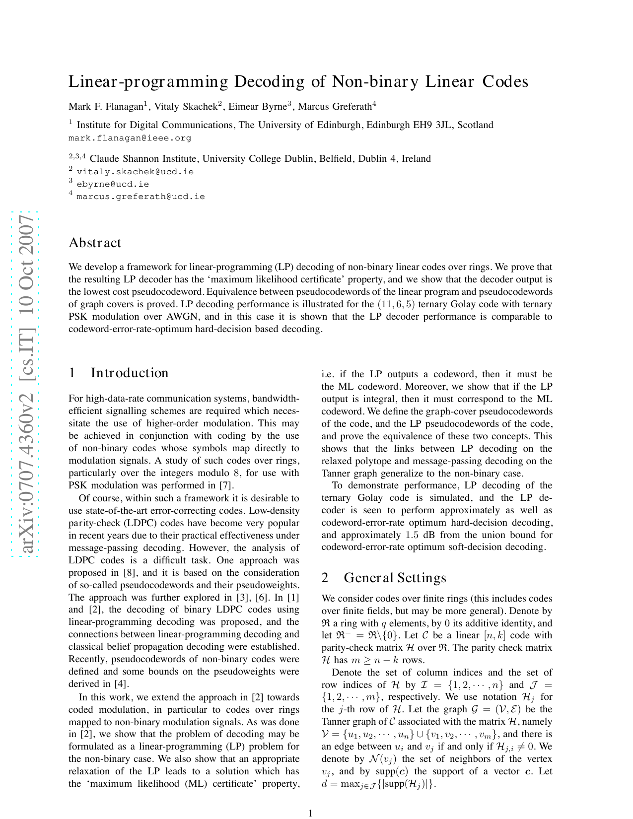 Linear-programming Decoding of Non-binary Linear Codes
