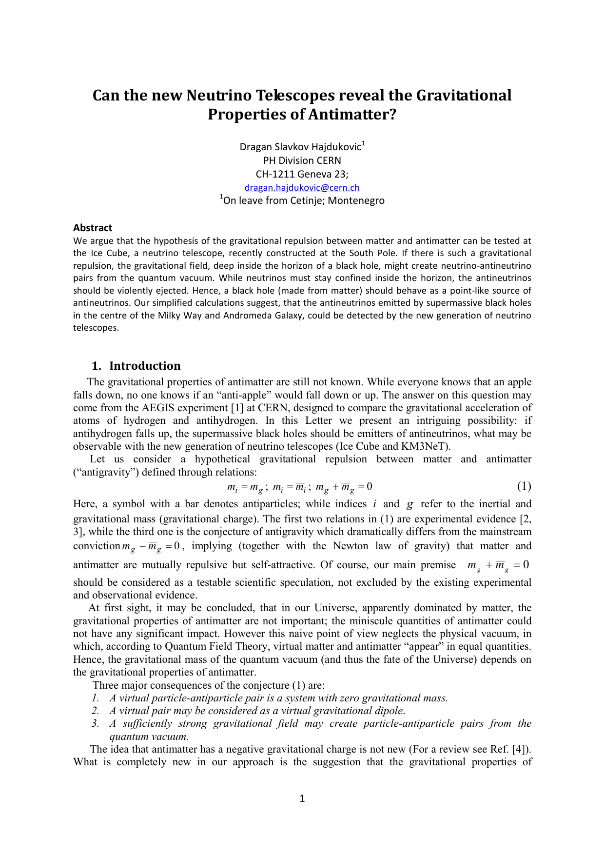 Can the new Neutrino Telescopes reveal the Gravitational Properties of Antimatter?