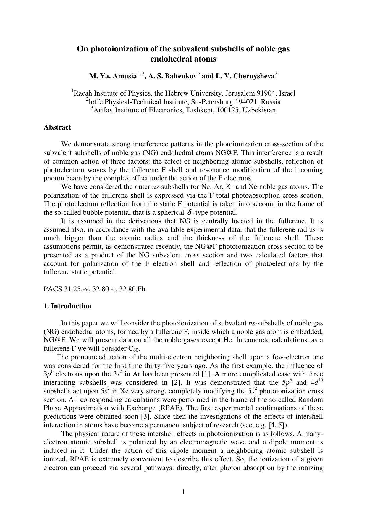 On photoionization of the subvalent subshells of noble gas endohedral   atoms