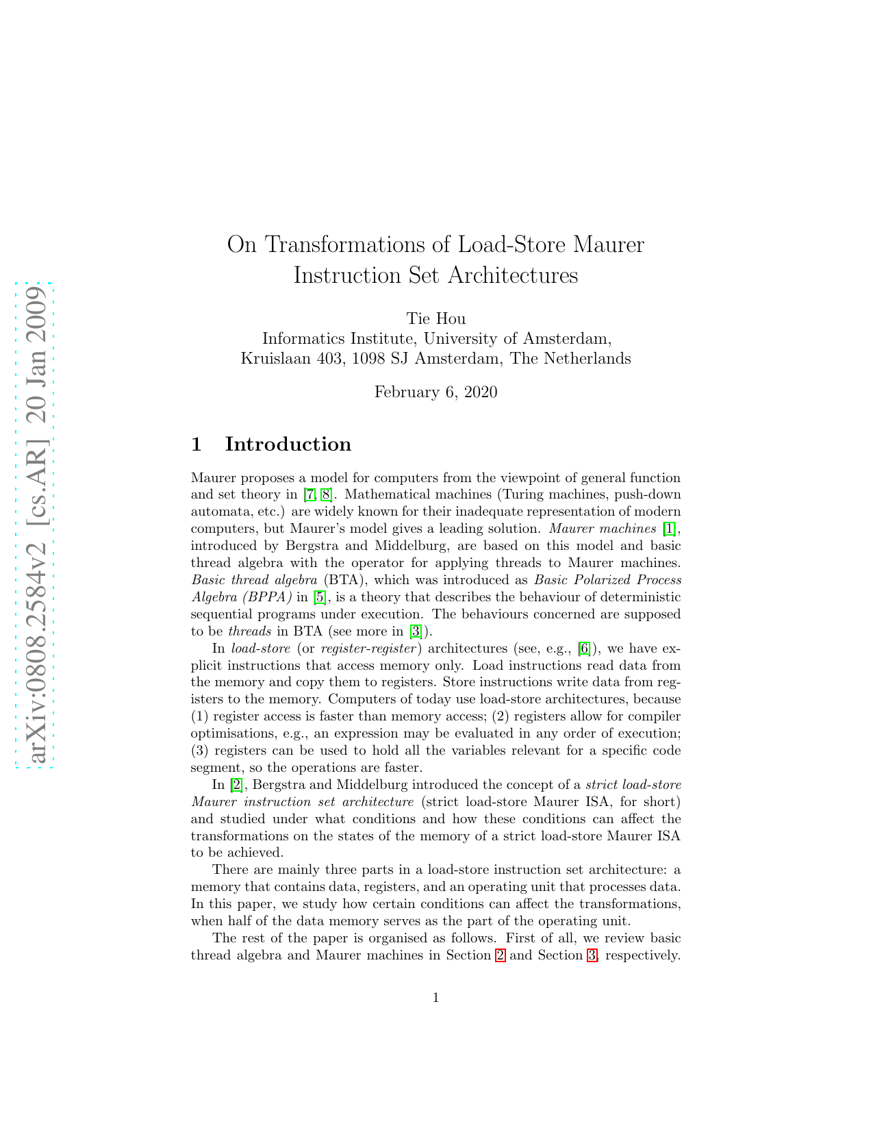 On Transformations of Load-Store Maurer Instruction Set Architecture