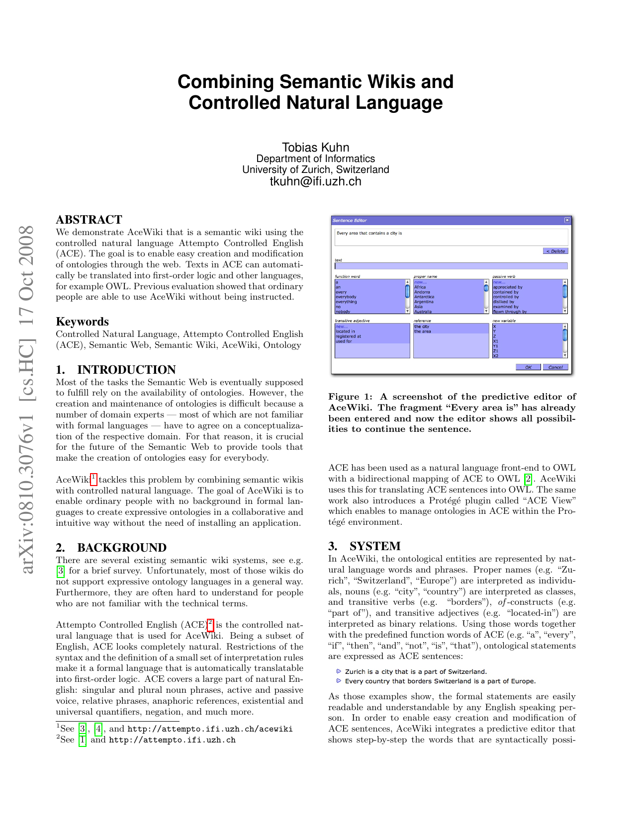 Combining Semantic Wikis and Controlled Natural Language