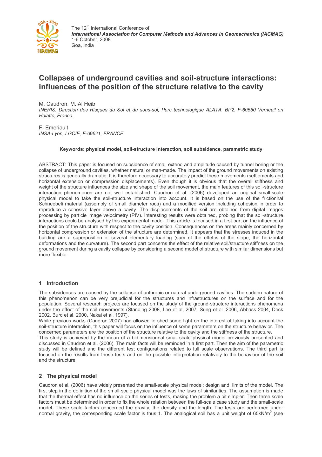Collapses of underground cavities and soil-structure interactions:   influences of the position of the structure relative to the cavity