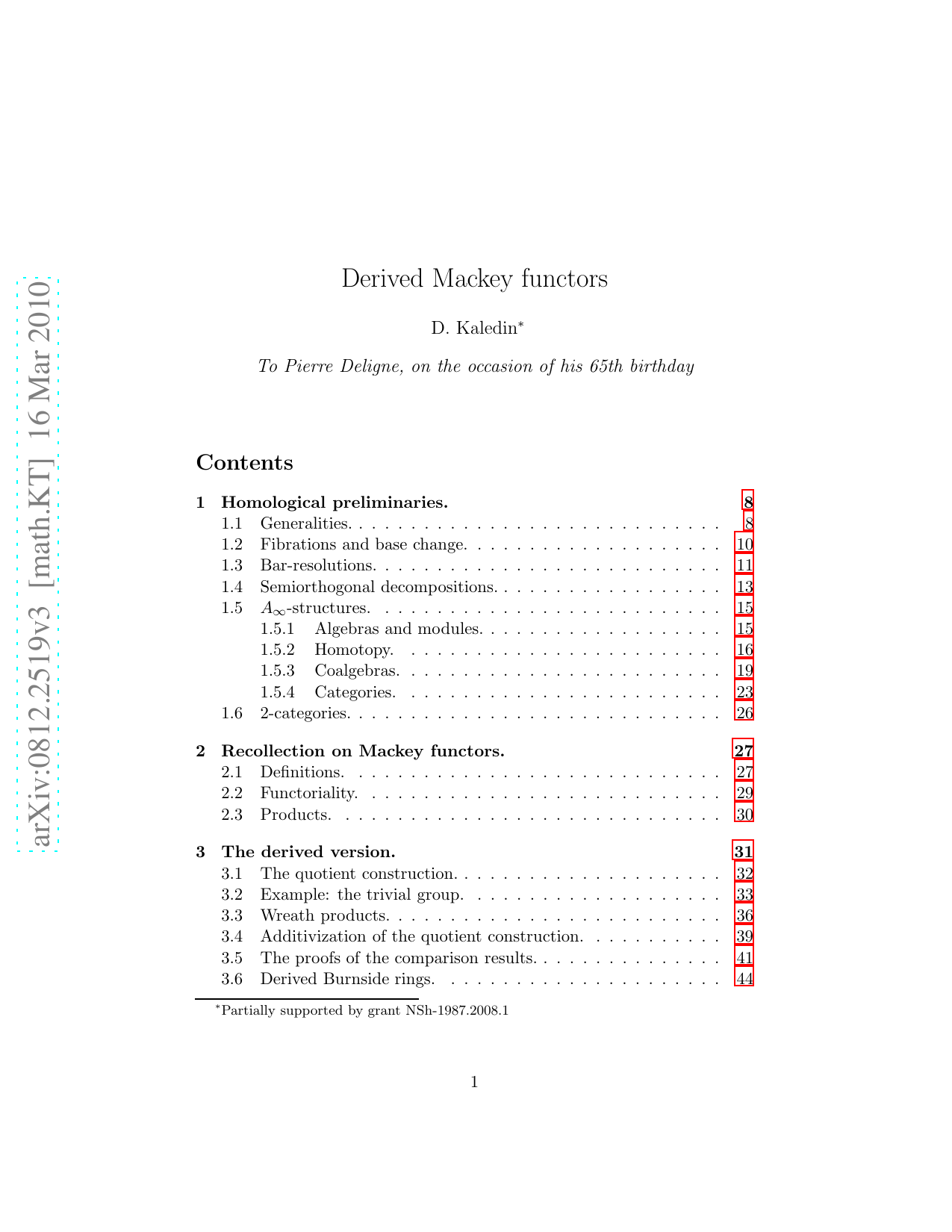 Derived Mackey functors