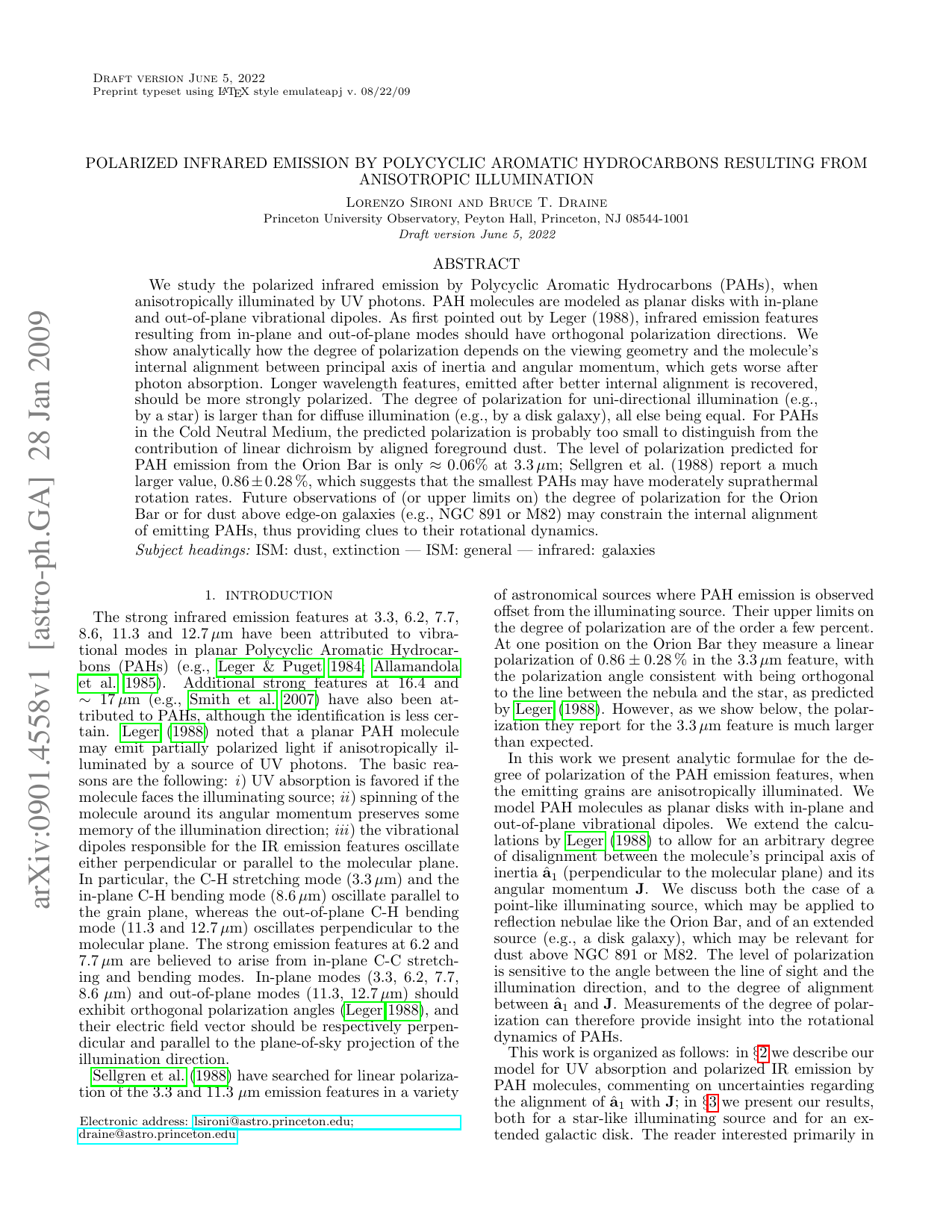 Polarized Infrared Emission by Polycyclic Aromatic Hydrocarbons resulting from Anisotropic Illumination