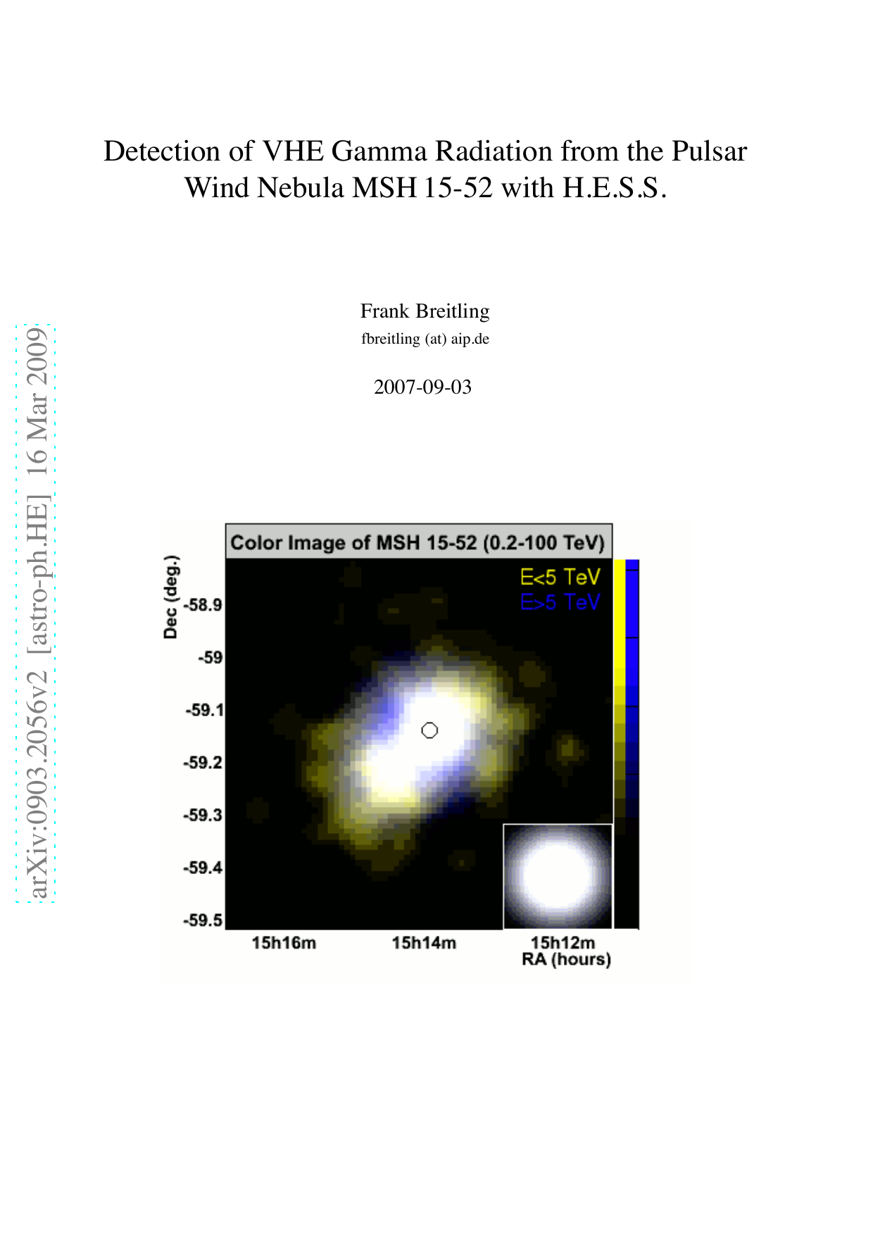 Detection of VHE Gamma Radiation from the Pulsar Wind Nebula MSH 15-52   with H.E.S.S