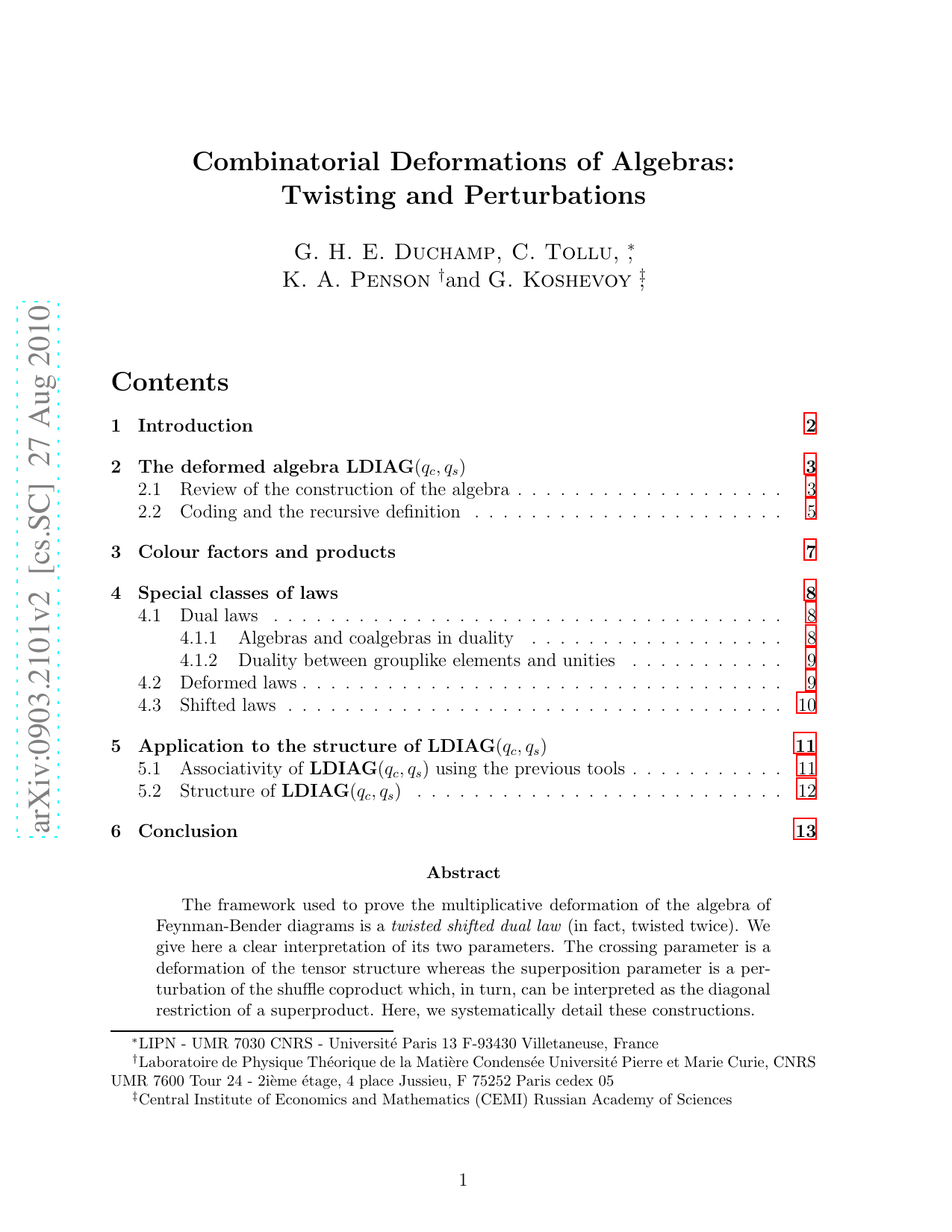 Combinatorial Deformations of Algebras: Twisting and Perturbations