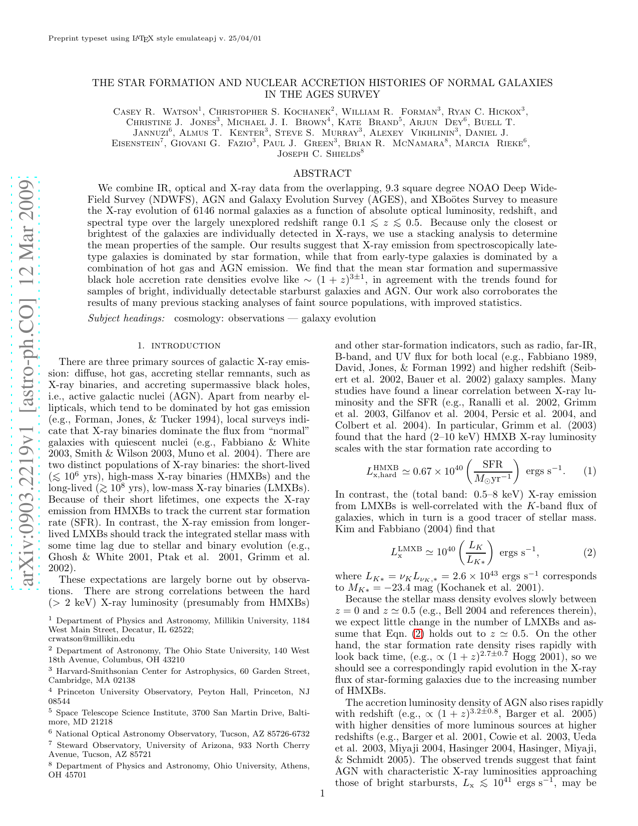 The Star Formation and Nuclear Accretion Histories of Normal Galaxies in   the AGES Survey