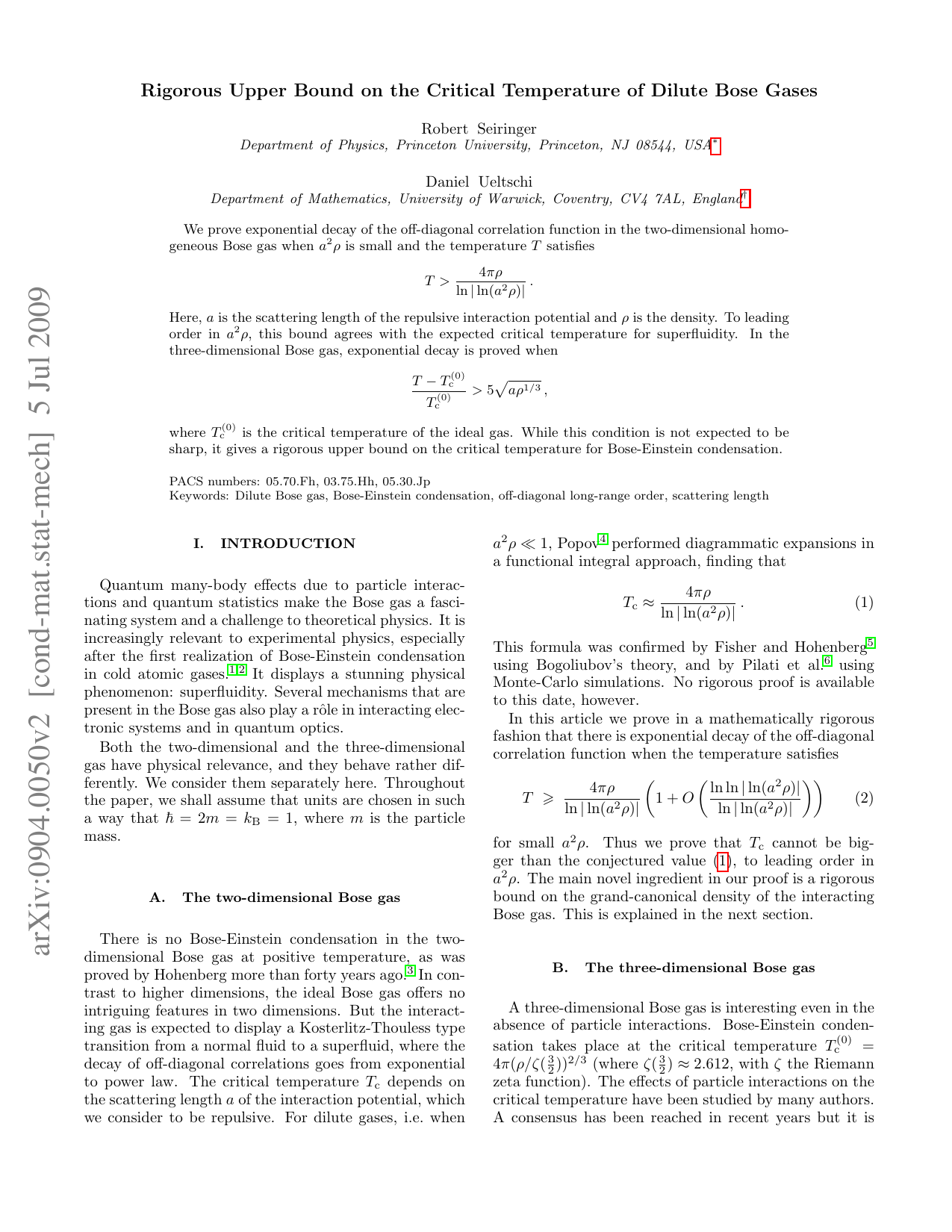 Rigorous Upper Bound on the Critical Temperature of Dilute Bose Gases