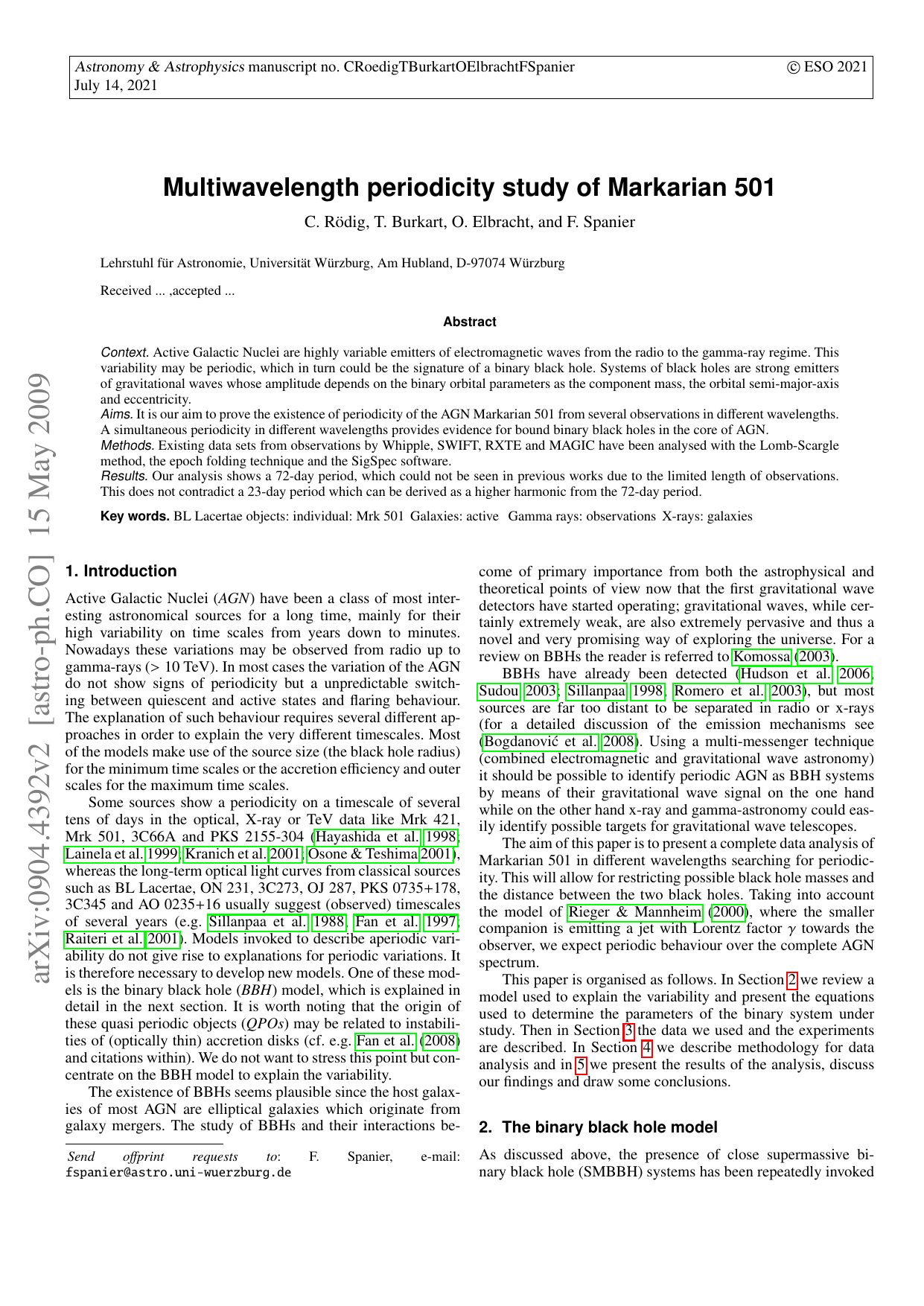 Multiwavelength periodicity study of Markarian 501