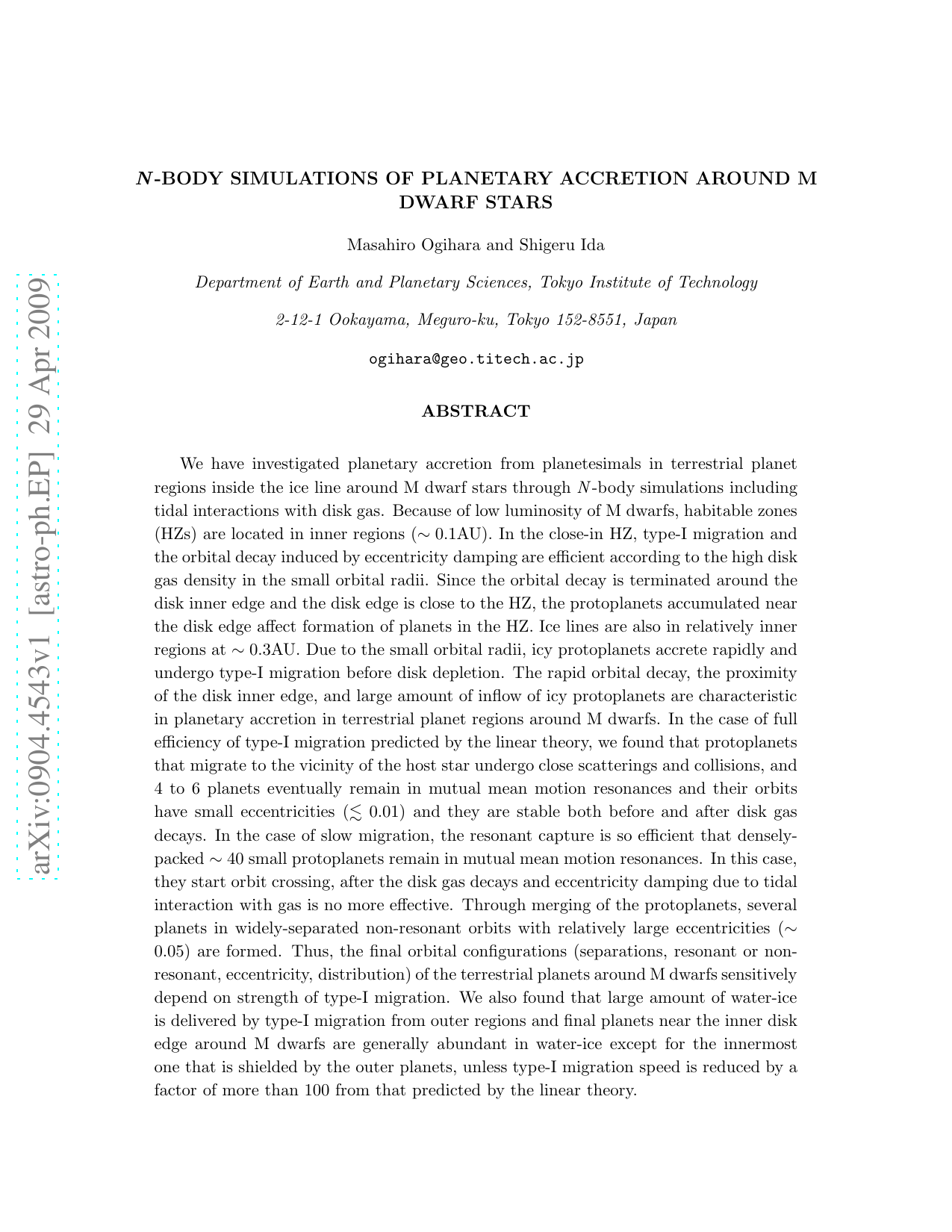N-body simulations of planetary accretion around M dwarf stars