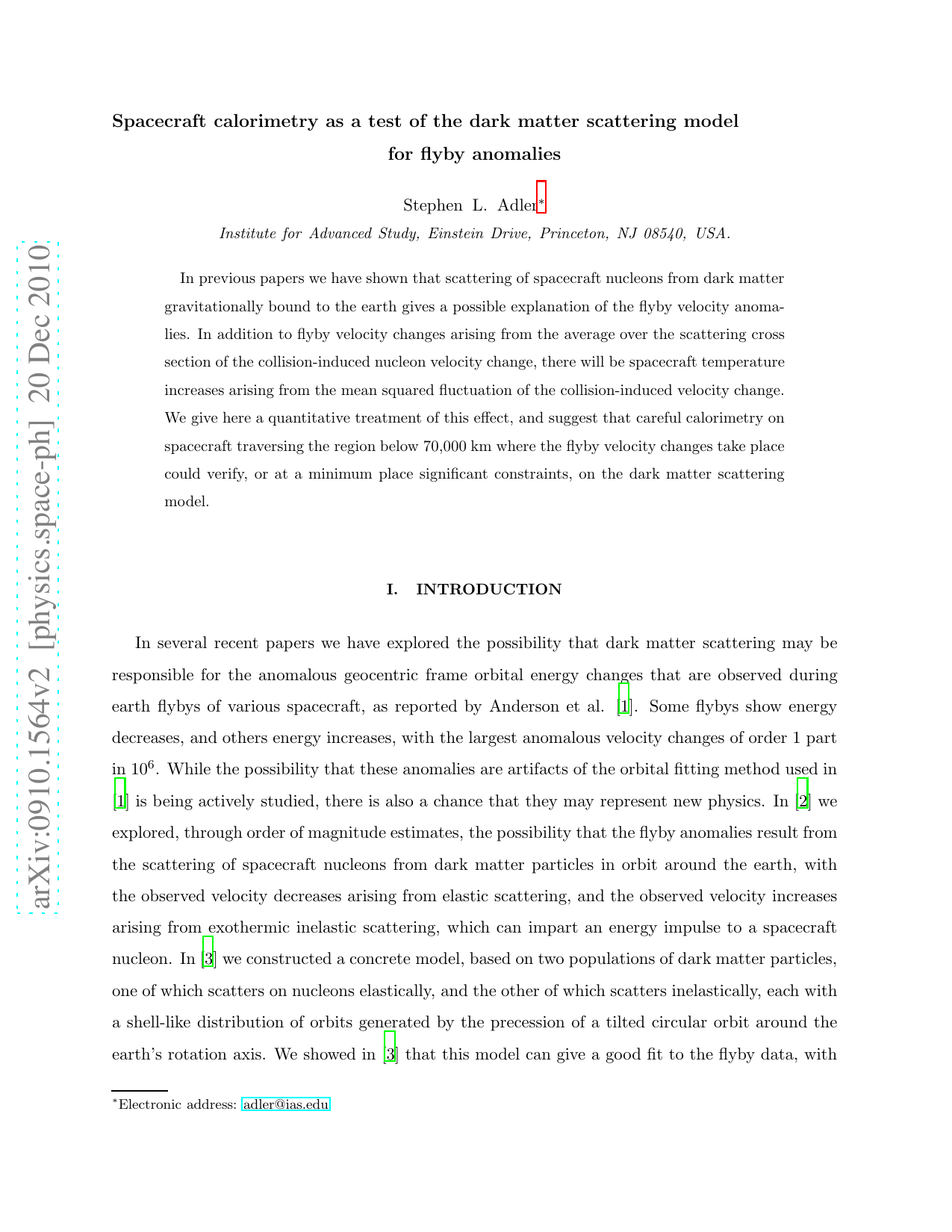 Spacecraft calorimetry as a test of the dark matter scattering model for flyby anomalies