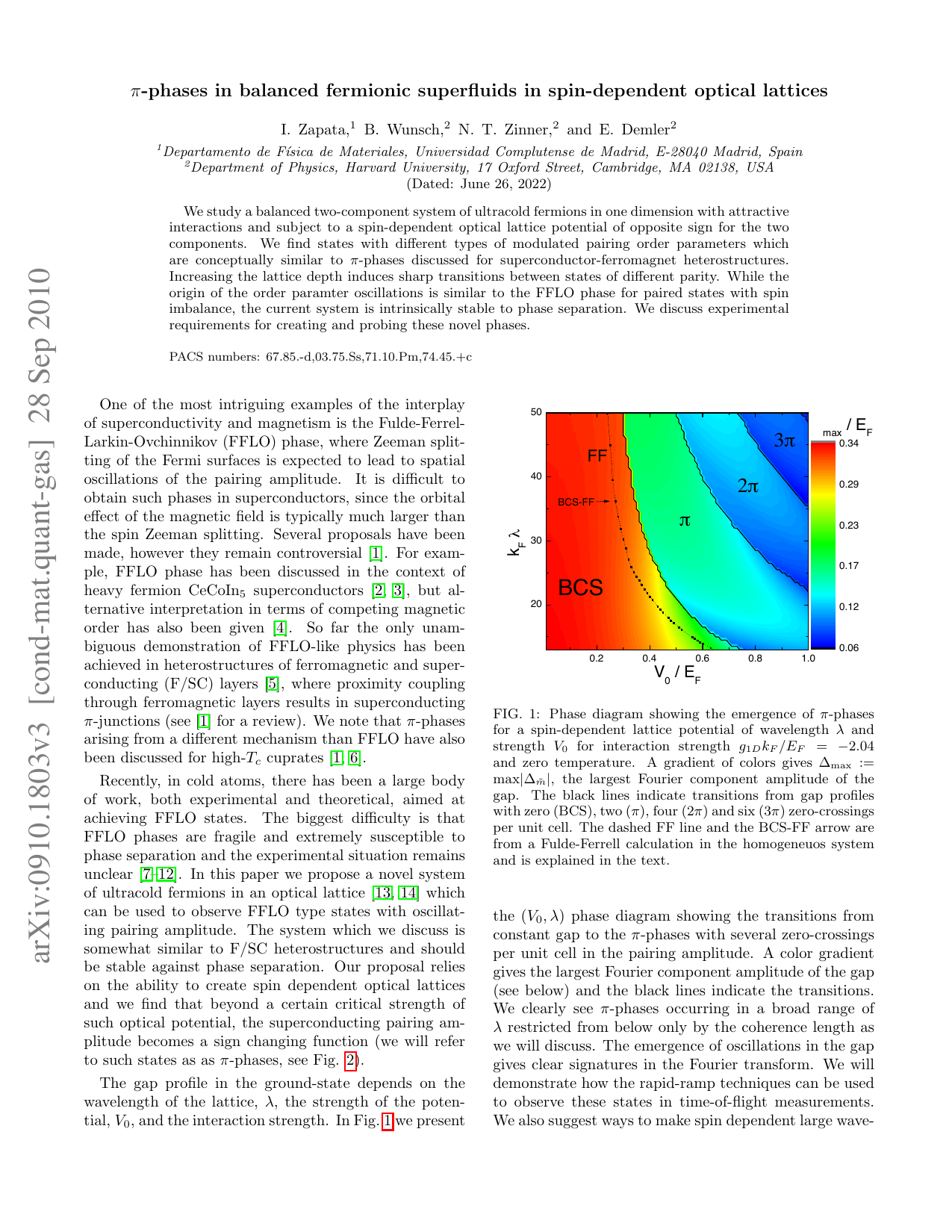 Pi-phases in balanced fermionic superfluids on spin-dependent optical   lattices