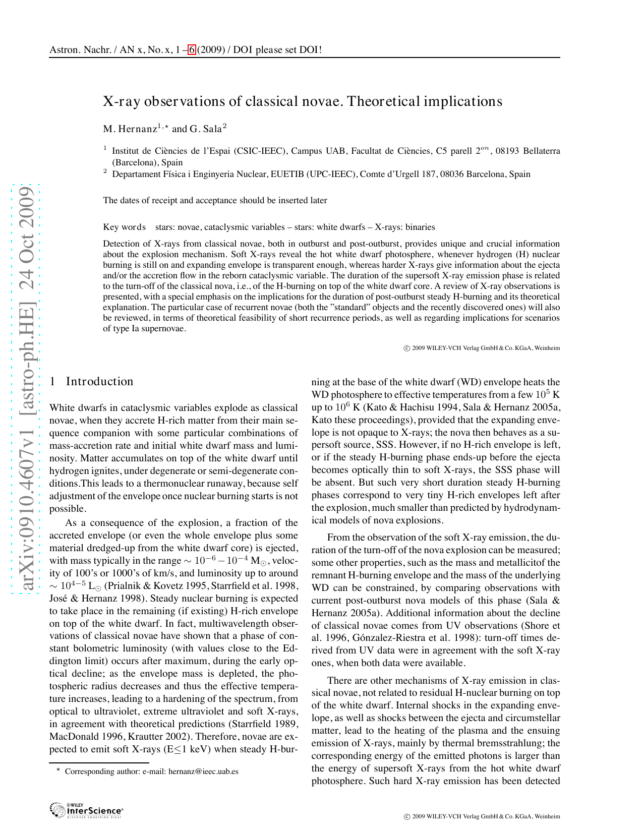 X-ray observations of classical novae. Theoretical implications