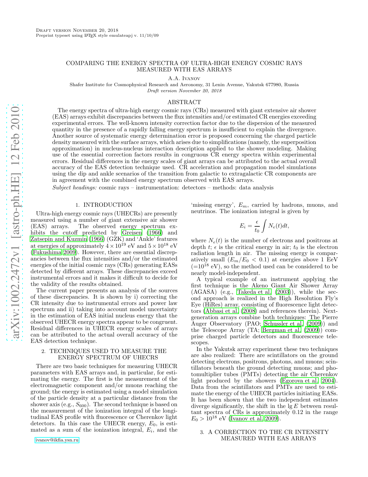 Comparing the energy spectra of ultra-high energy cosmic rays measured   with EAS arrays