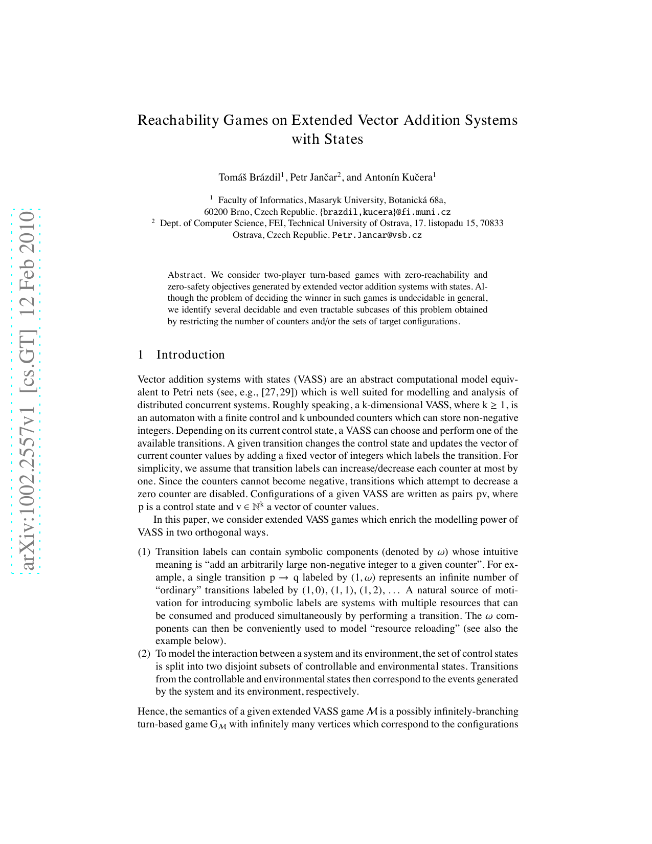 Reachability Games on Extended Vector Addition Systems with States