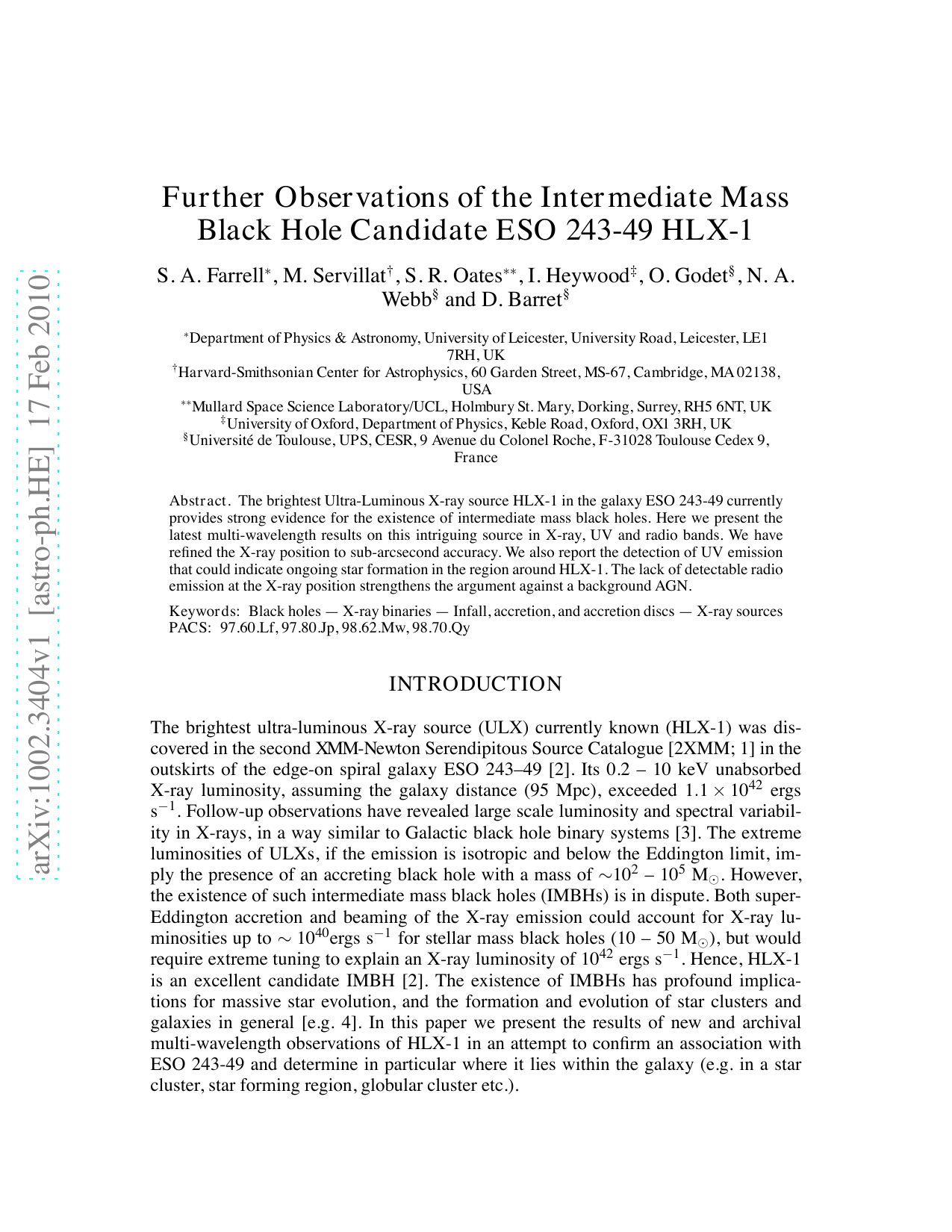 Further Observations of the Intermediate Mass Black Hole Candidate ESO 243-49 HLX-1