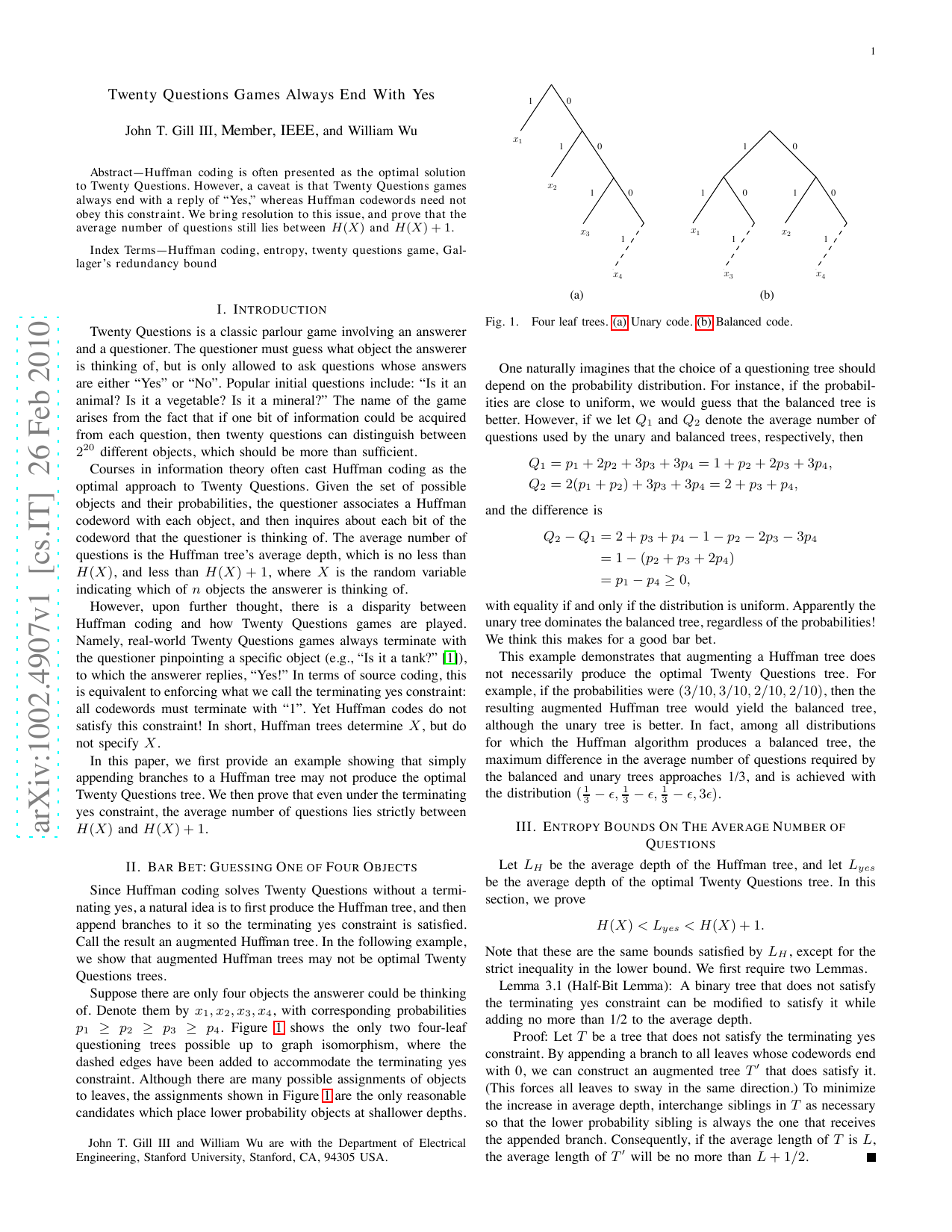 Twenty Questions Games Always End With Yes