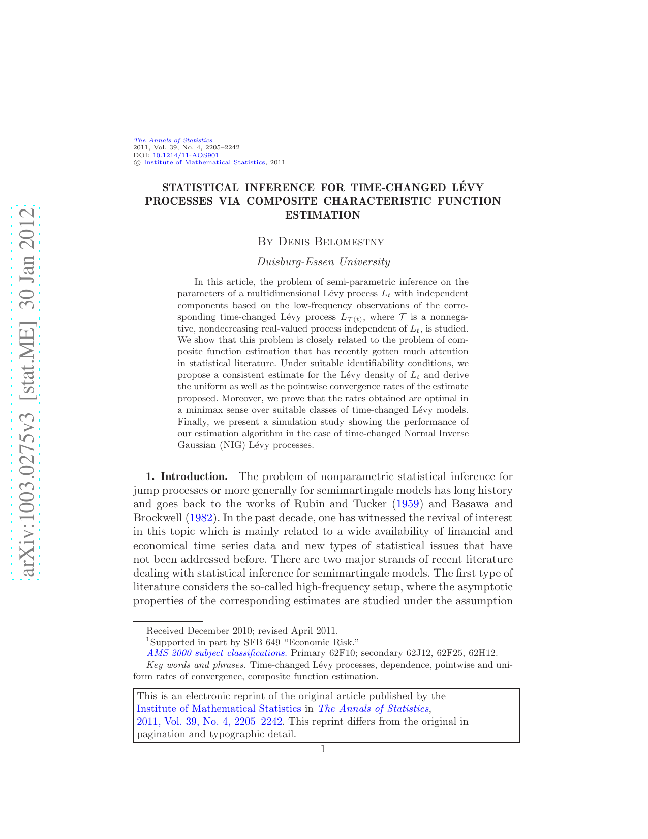 Statistical inference for time-changed L{e}vy processes via composite characteristic function estimation