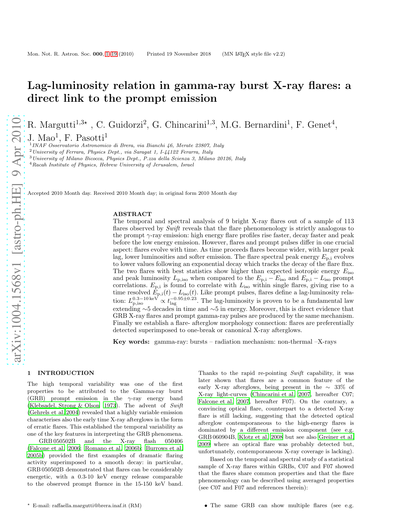 Lag-luminosity relation in gamma-ray burst X-ray flares: a direct link   to the prompt emission