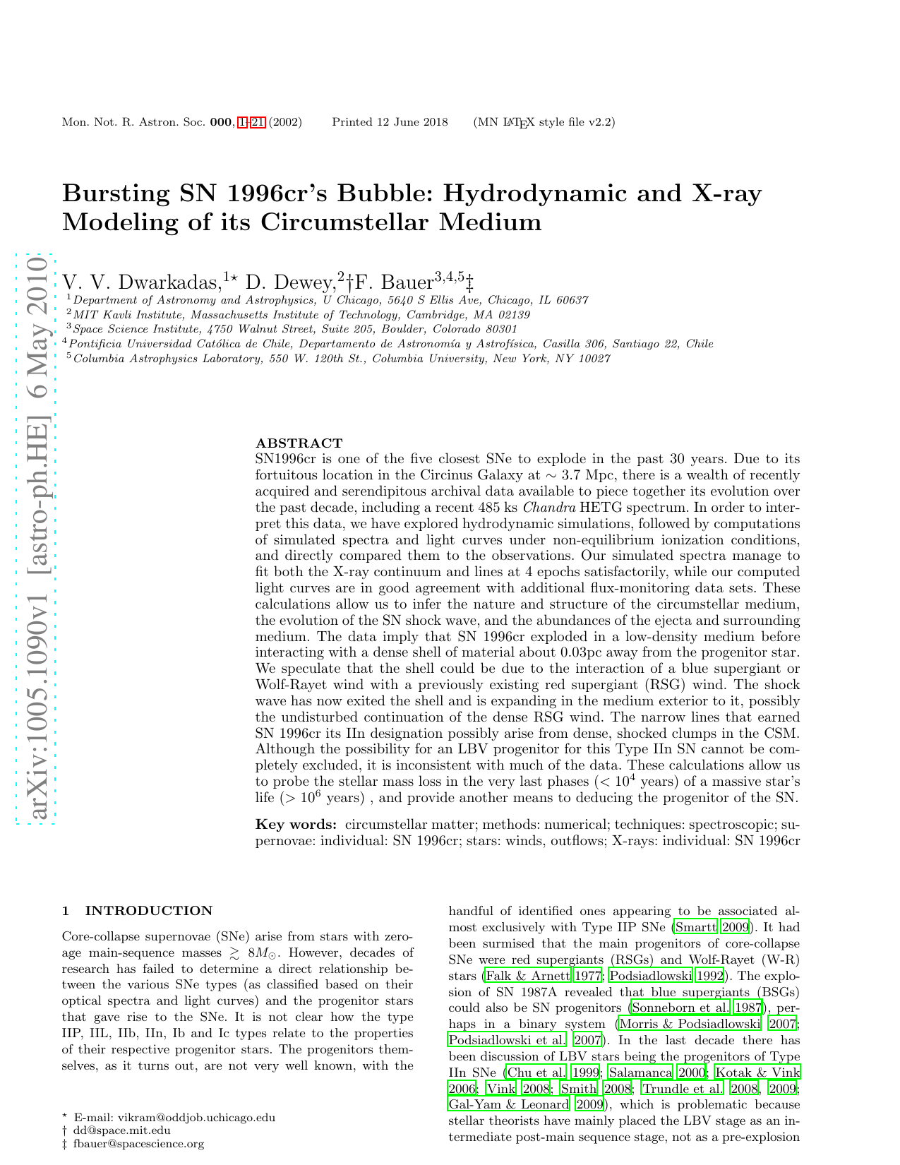 Bursting SN 1996crs Bubble: Hydrodynamic and X-ray Modeling of its   Circumstellar Medium
