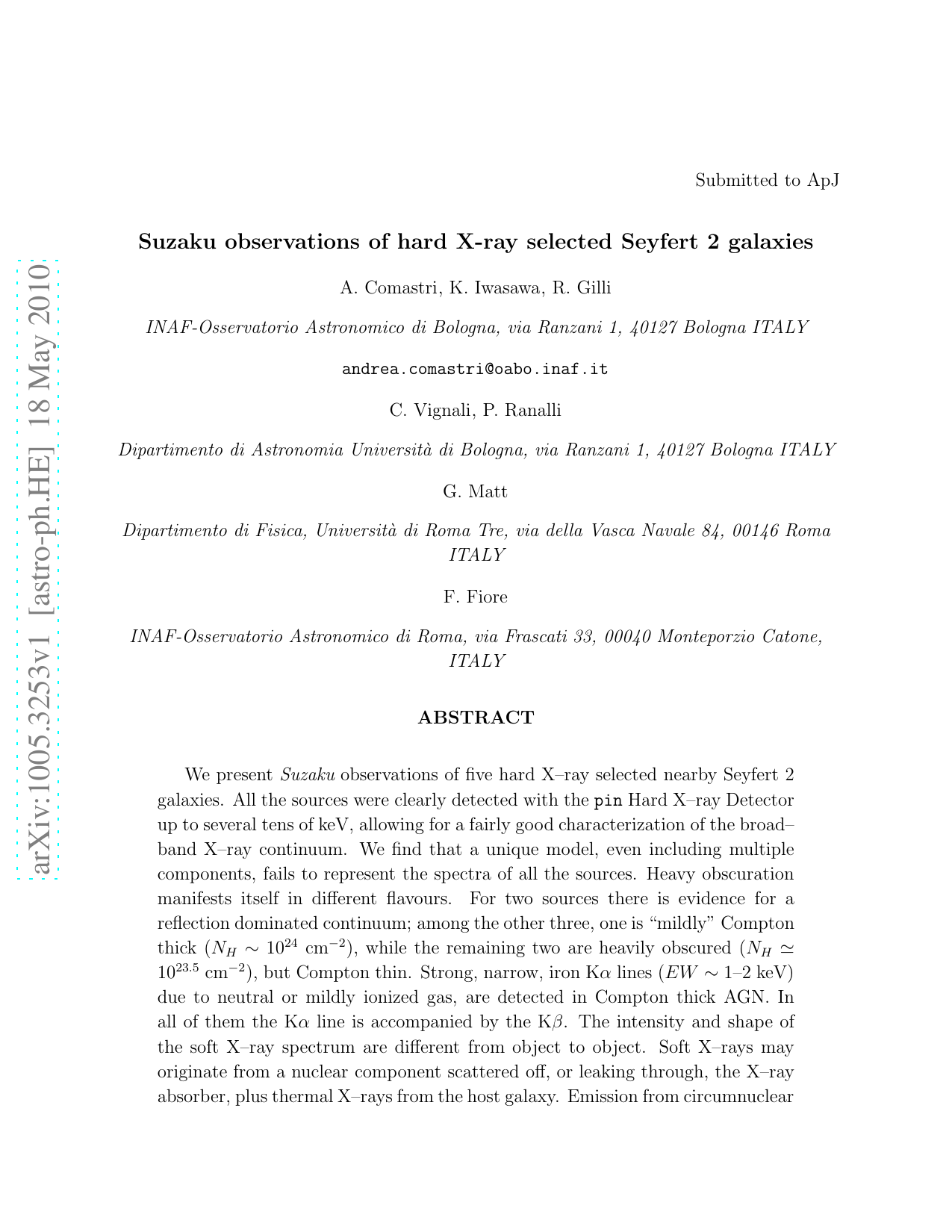Suzaku observations of hard X-ray selected Seyfert 2 galaxies